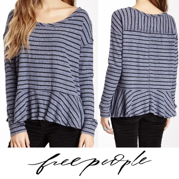 Free People Auntie Em Peplum Thermal Small - Picture 5 of 5